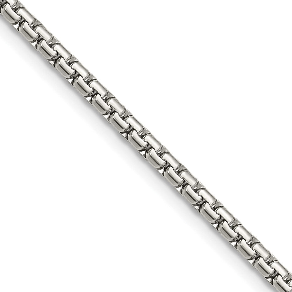 Chisel Stainless Steel Polished 3mm 22 inch Flat Box Chain