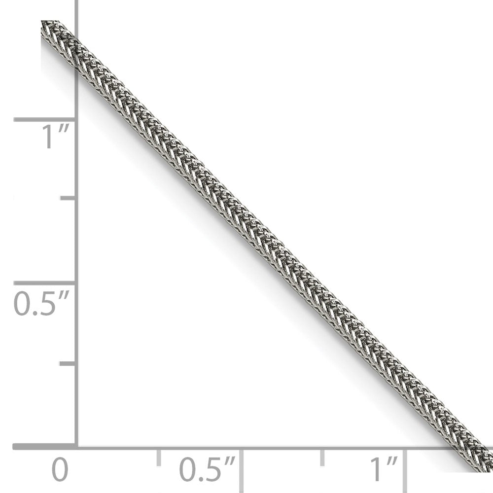 Chisel Stainless Steel Polished 1.5mm 20 inch Square Wheat Chain