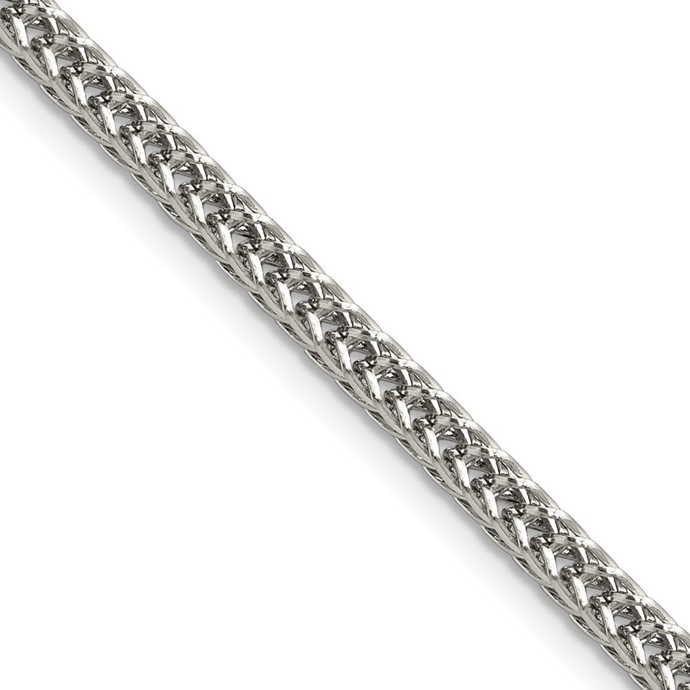 Chisel Stainless Steel Polished 3.2mm 18 inch Square Wheat Chain