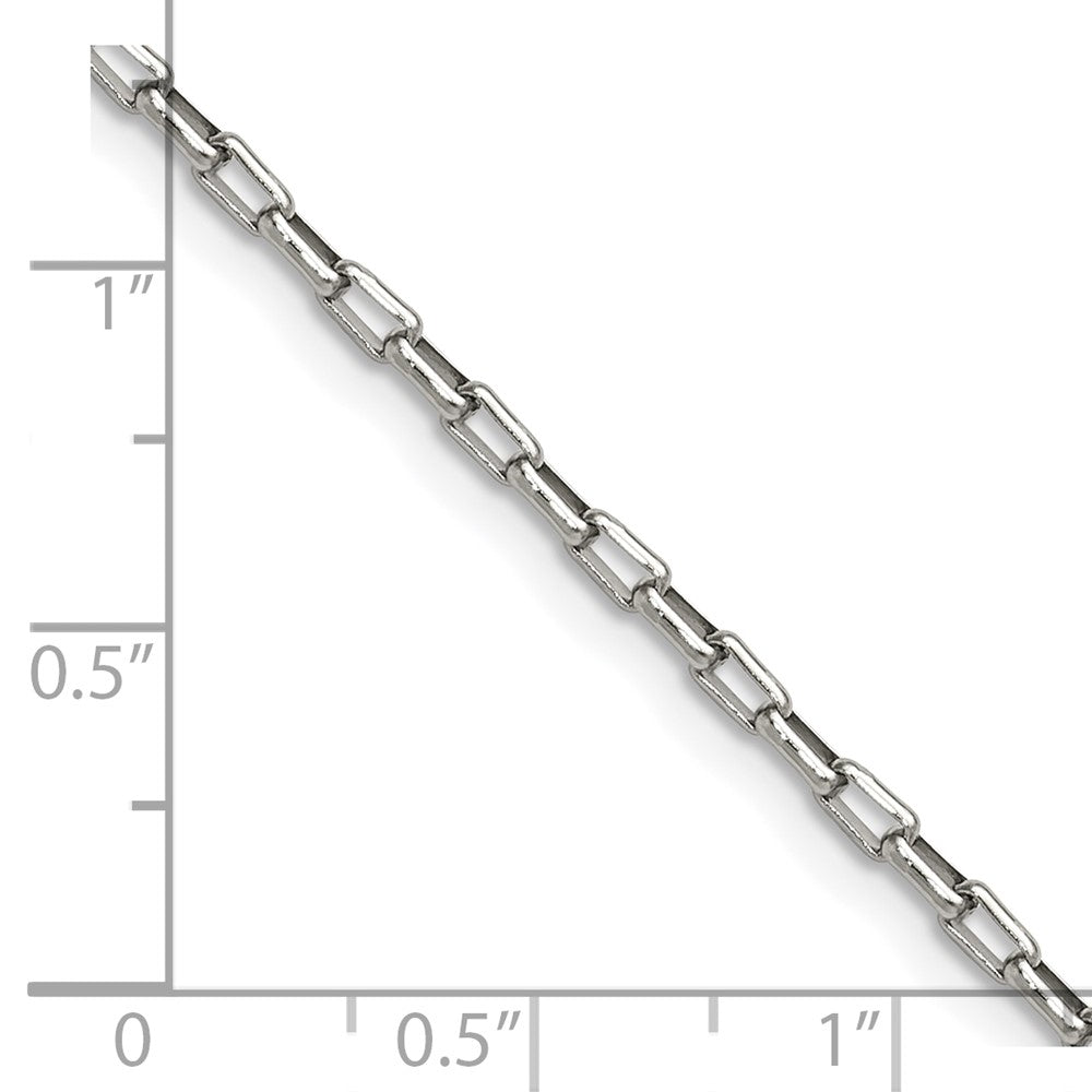 Chisel Stainless Steel Polished 2.2mm 24 inch Fancy Box/Paperclip Link Chain