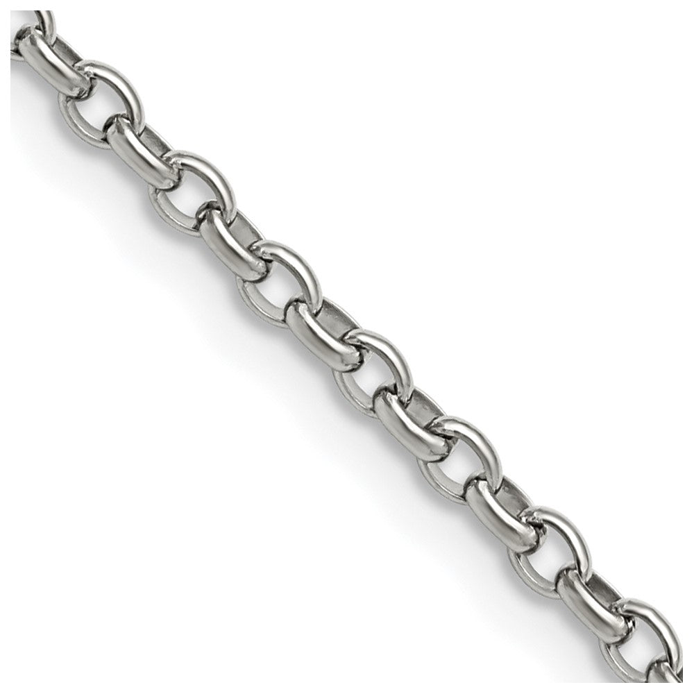 Chisel Stainless Steel Polished 3.2mm 18 inch Cable Chain