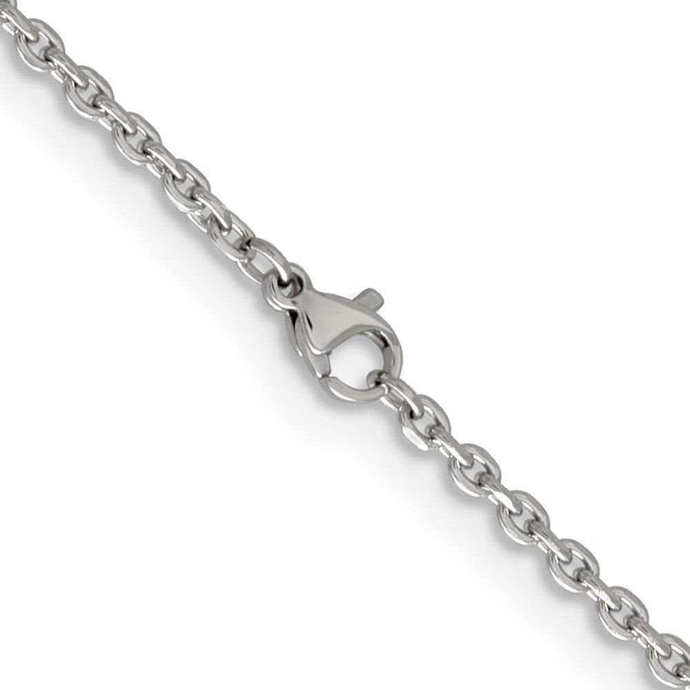 Chisel Stainless Steel Polished 2.7mm 20 inch Cable Chain