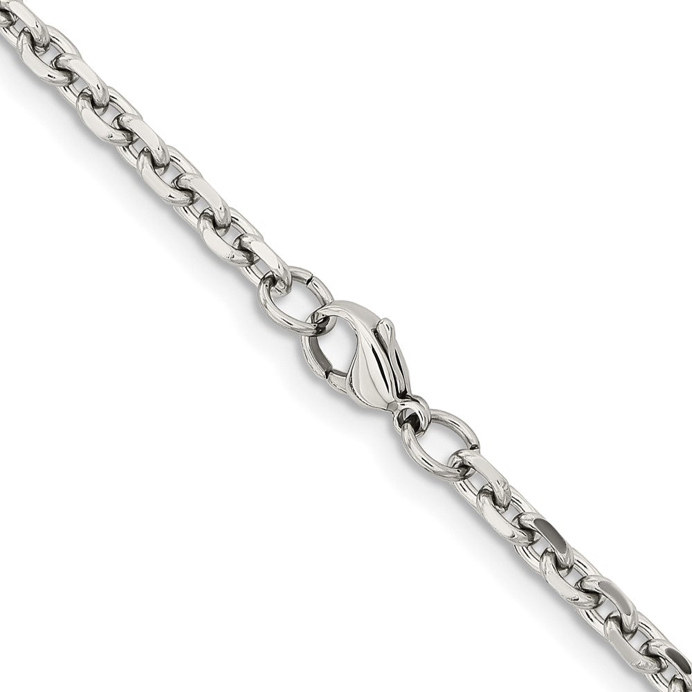 Chisel Stainless Steel Polished 4.3mm 22 inch Cable Chain