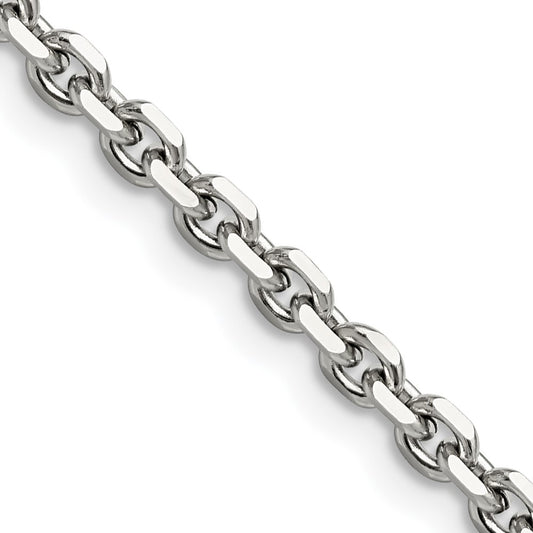 Chisel Stainless Steel Polished 4.3mm 20 inch Cable Chain