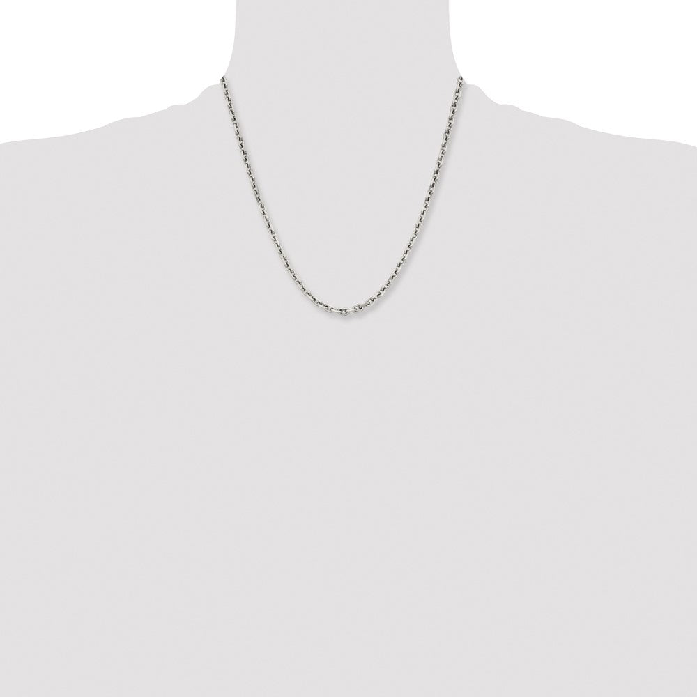 Chisel Stainless Steel Polished 5.3mm 20 inch Cable Chain