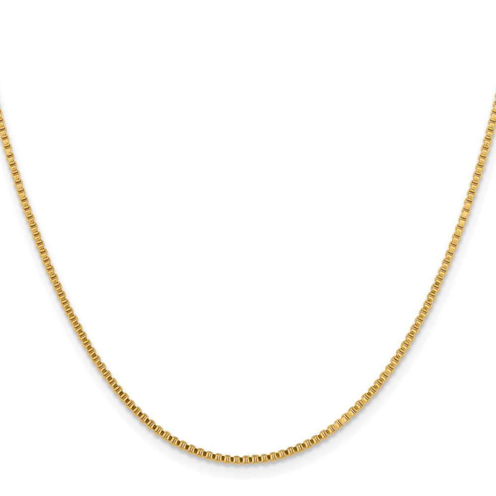 Chisel Stainless Steel Polished Yellow IP-plated 1.5mm 24 inch Box Chain