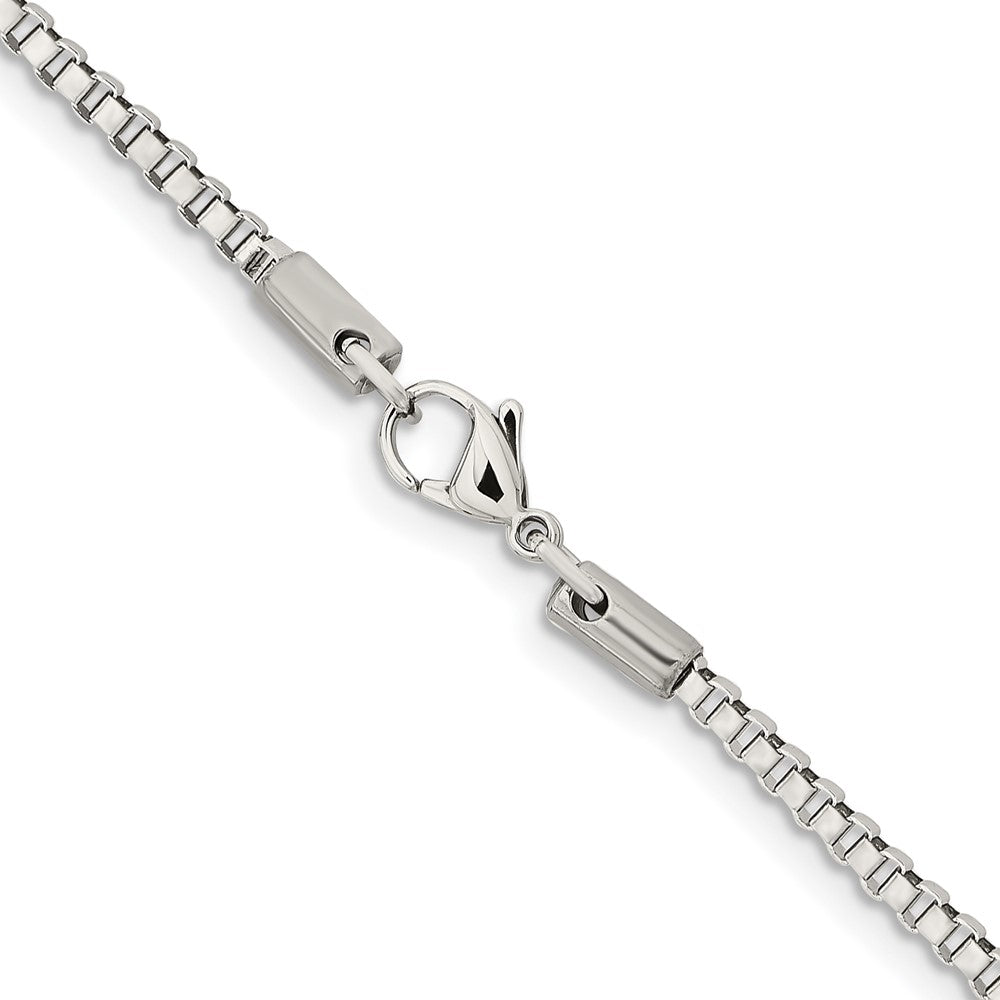Chisel Stainless Steel Polished 2.4mm 24 inch Box Chain