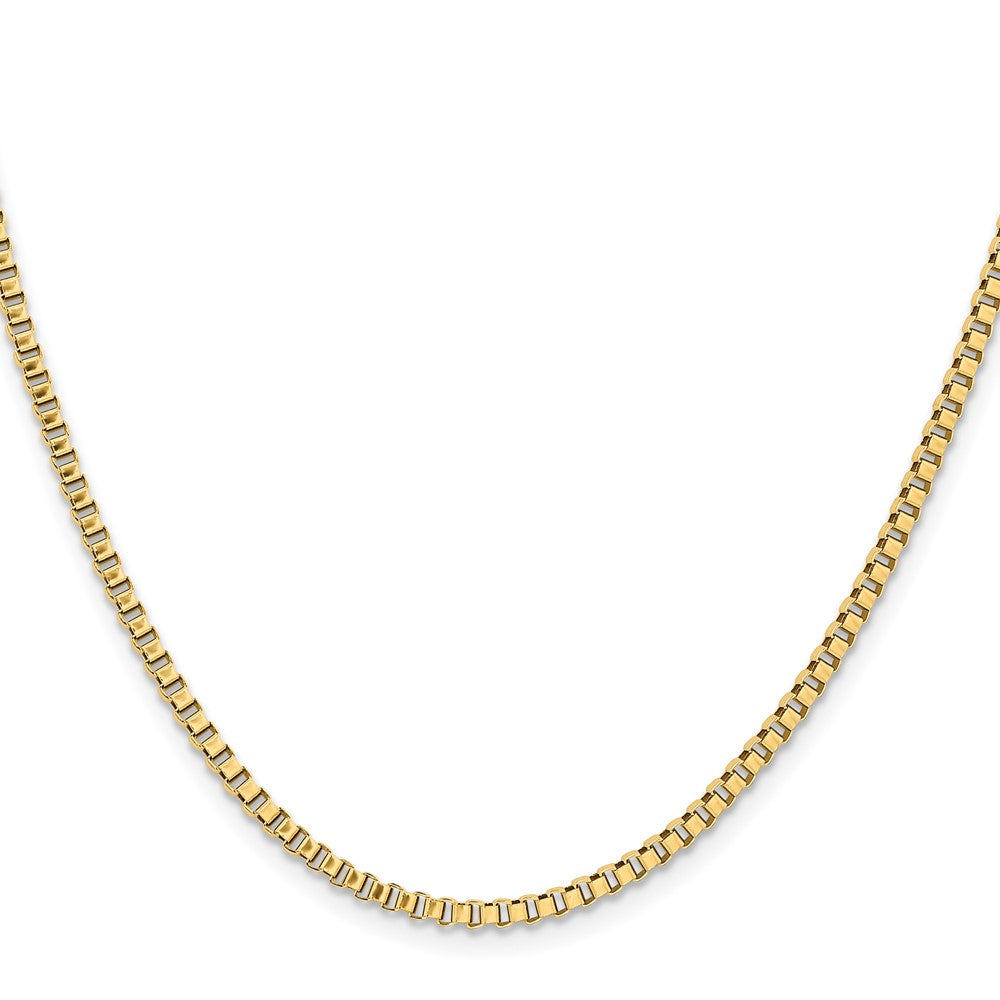 Chisel Stainless Steel Polished Yellow IP-plated 2.4mm 22 inch Box Chain