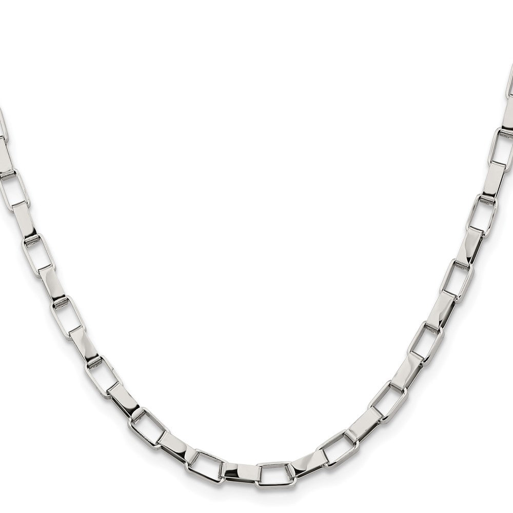 Chisel Stainless Steel Polished 4.8mm 22 inch Square Link Chain
