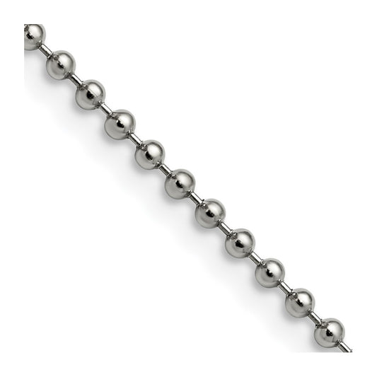 Chisel Stainless Steel Polished 2.4mm 20 inch Ball Chain