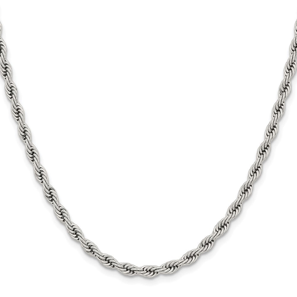 Chisel Stainless Steel Polished 4mm 16 inch Rope Chain
