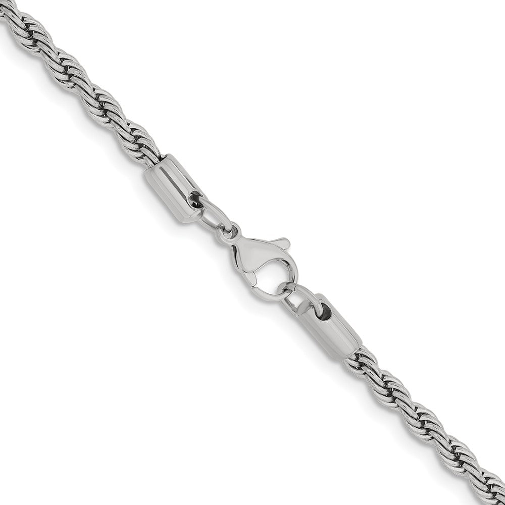 Chisel Stainless Steel Polished 4mm 16 inch Rope Chain
