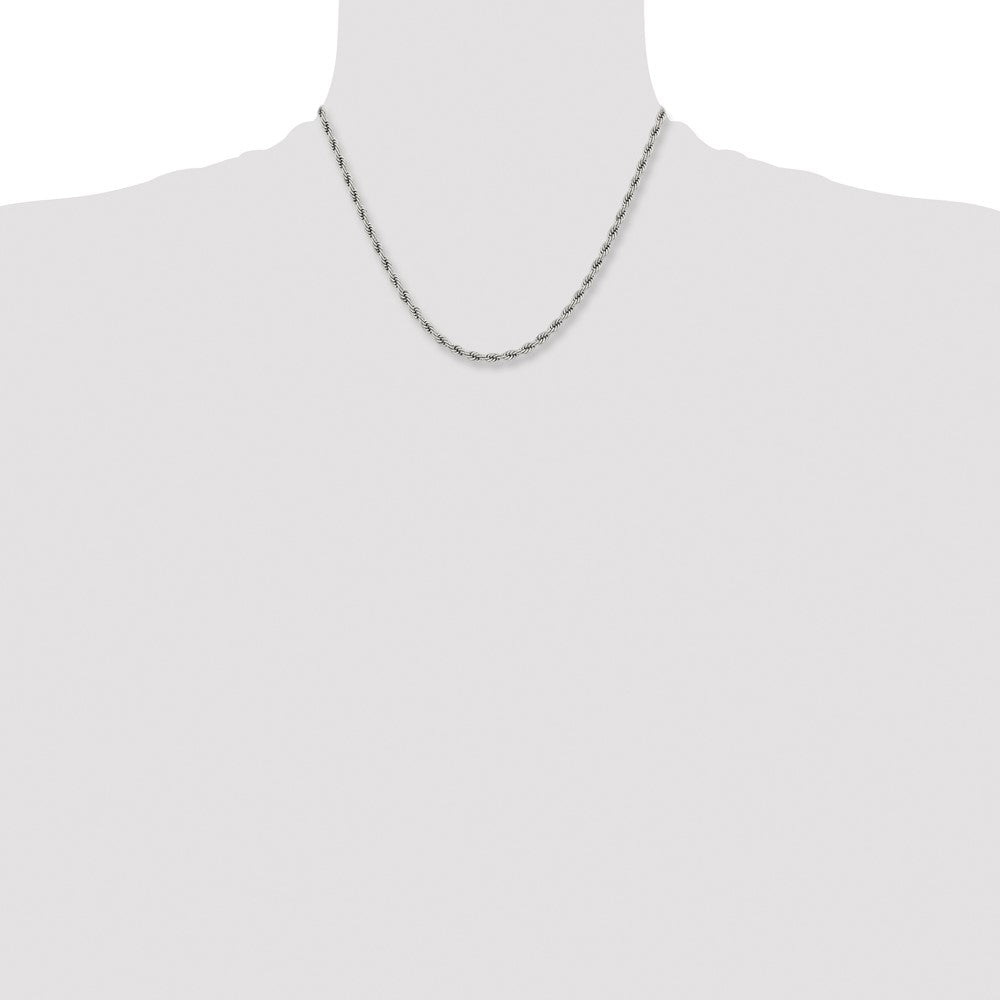 Chisel Stainless Steel Polished 4mm 18 inch Rope Chain
