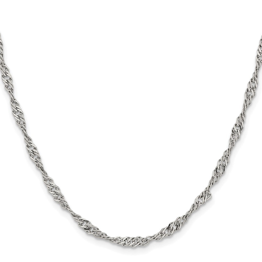 Chisel Stainless Steel Polished 3mm 20 inch Singapore Chain