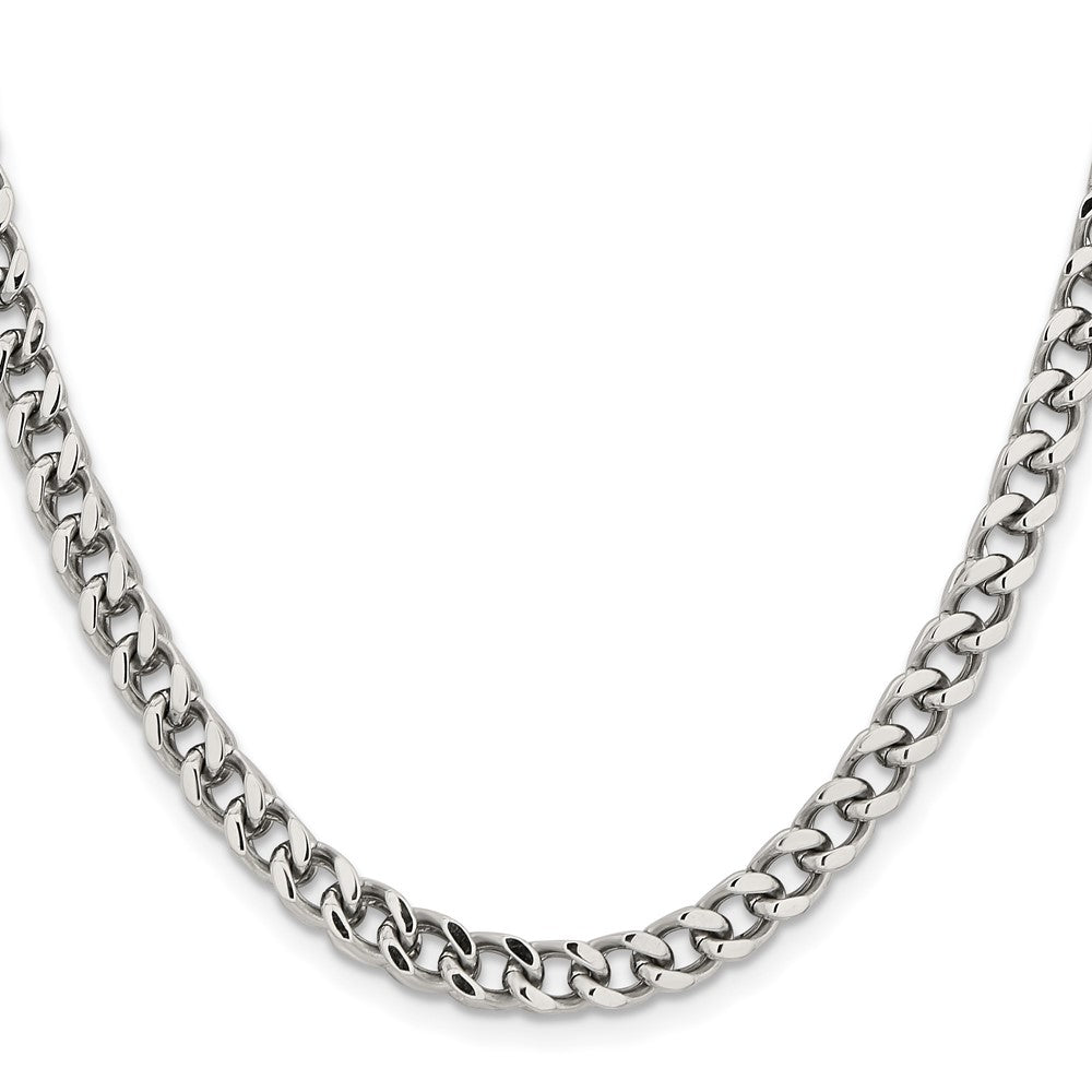 Chisel Stainless Steel Polished 5.5mm 24 inch Franco Chain
