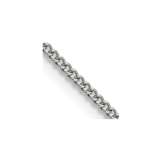 Chisel Stainless Steel Polished 2.25mm 18 inch Round Curb Chain