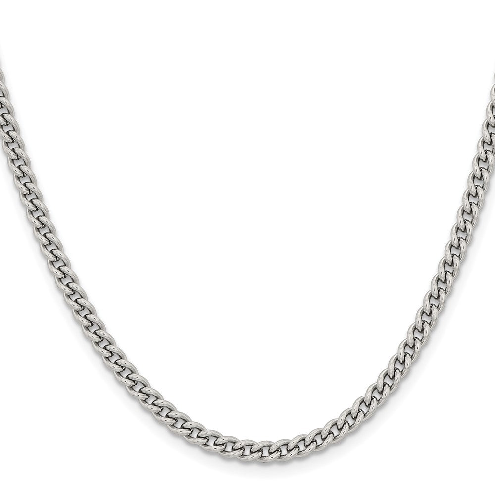Chisel Stainless Steel Polished 4mm 30 inch Round Curb Chain