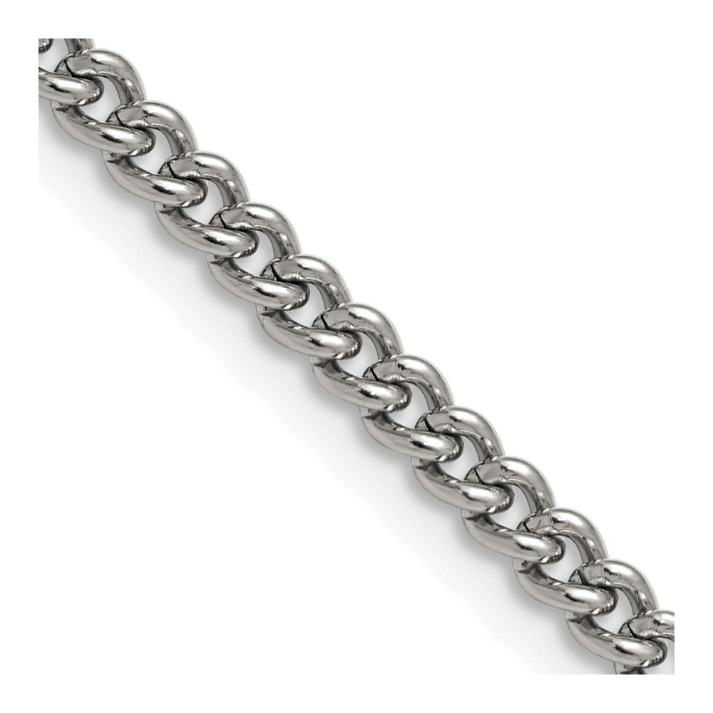 Chisel Stainless Steel Polished 4mm 22 inch Round Curb Chain