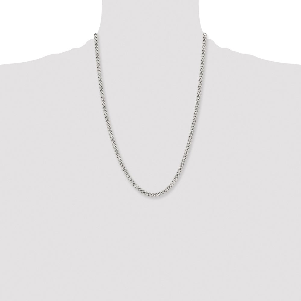 Chisel Stainless Steel Polished 5.3mm 24 inch Round Curb Chain