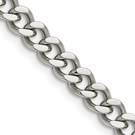Chisel Stainless Steel Polished 6.75mm 20 inch Curb Chain