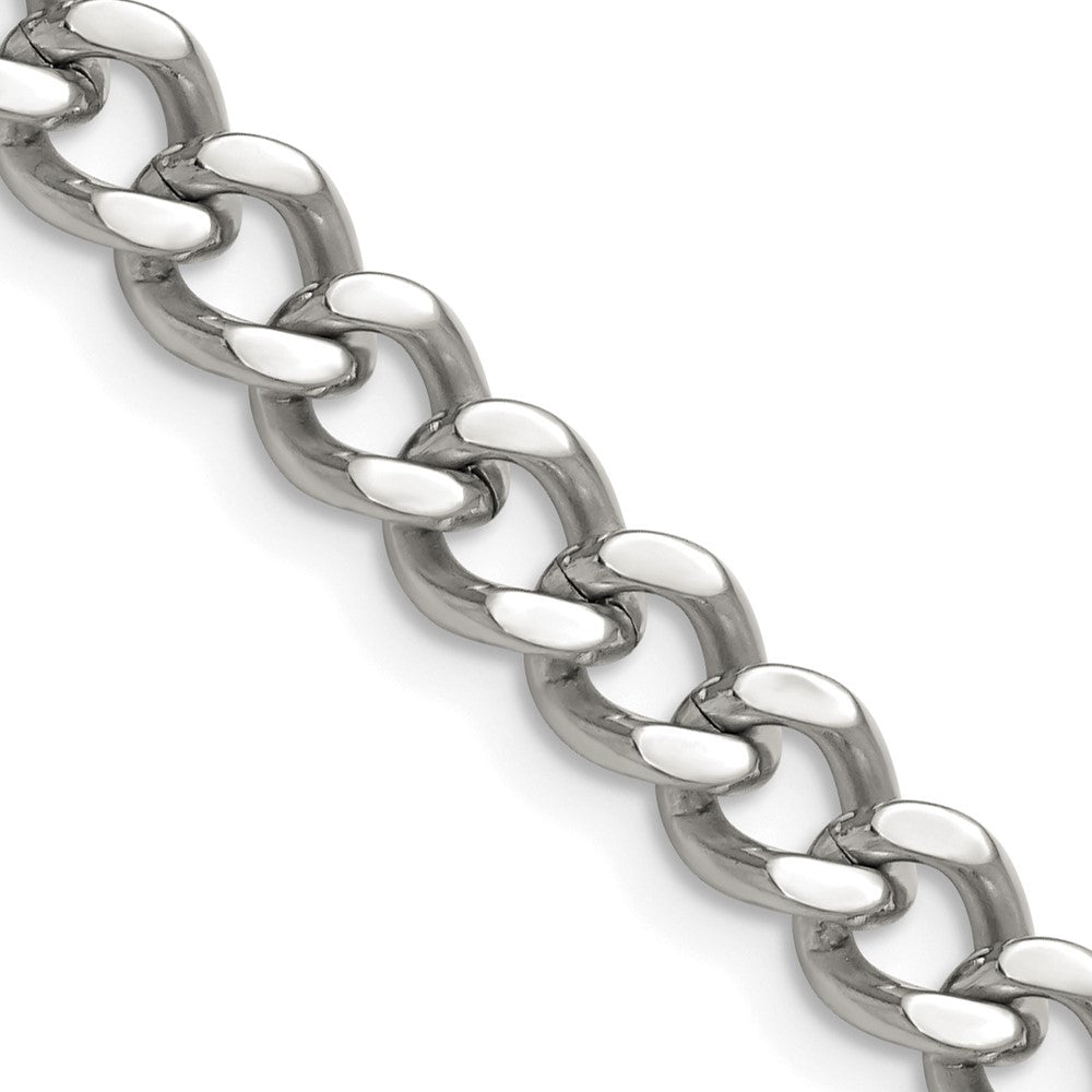 Chisel Stainless Steel Polished 7.5mm 20 inch Curb Chain