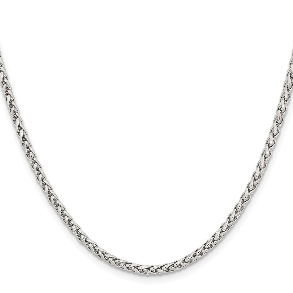 Chisel Stainless Steel Polished 3mm 24 inch Wheat Chain