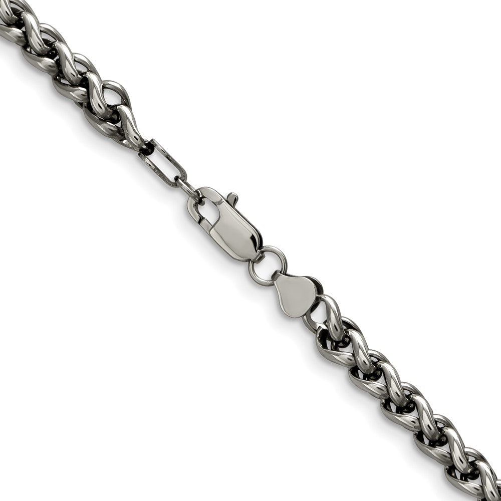 Chisel Stainless Steel Polished 24 inch Spiga Necklace