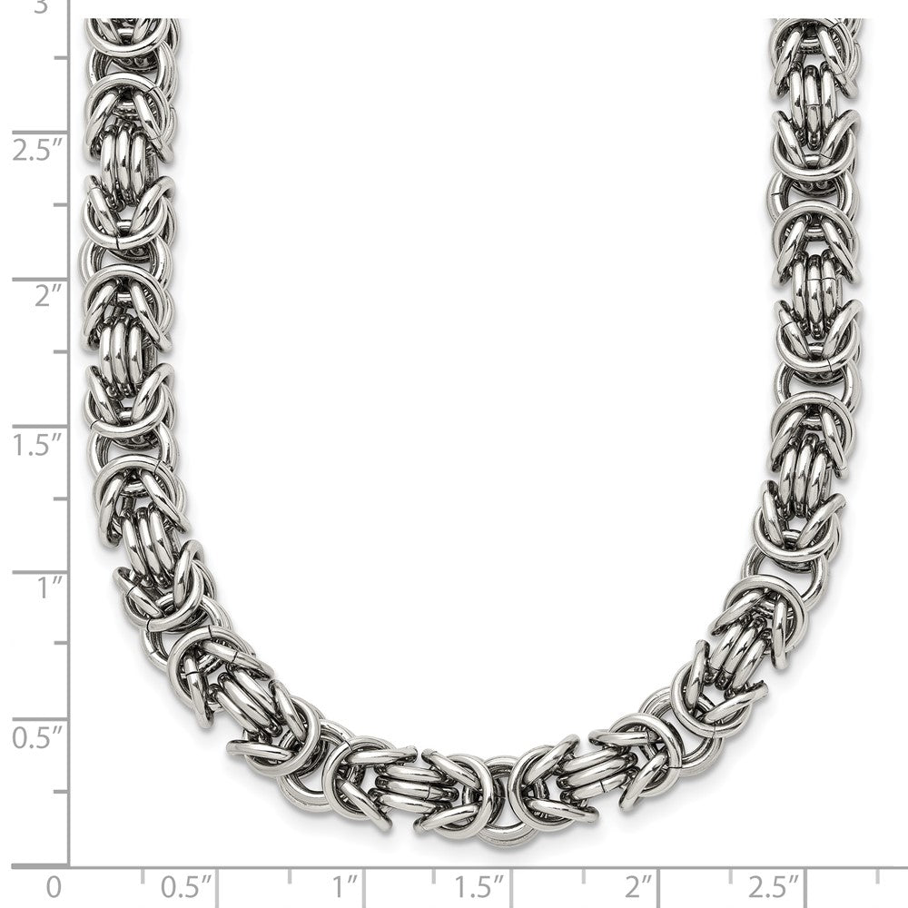 Chisel Stainless Steel Polished 22 inch Fancy Link Necklace