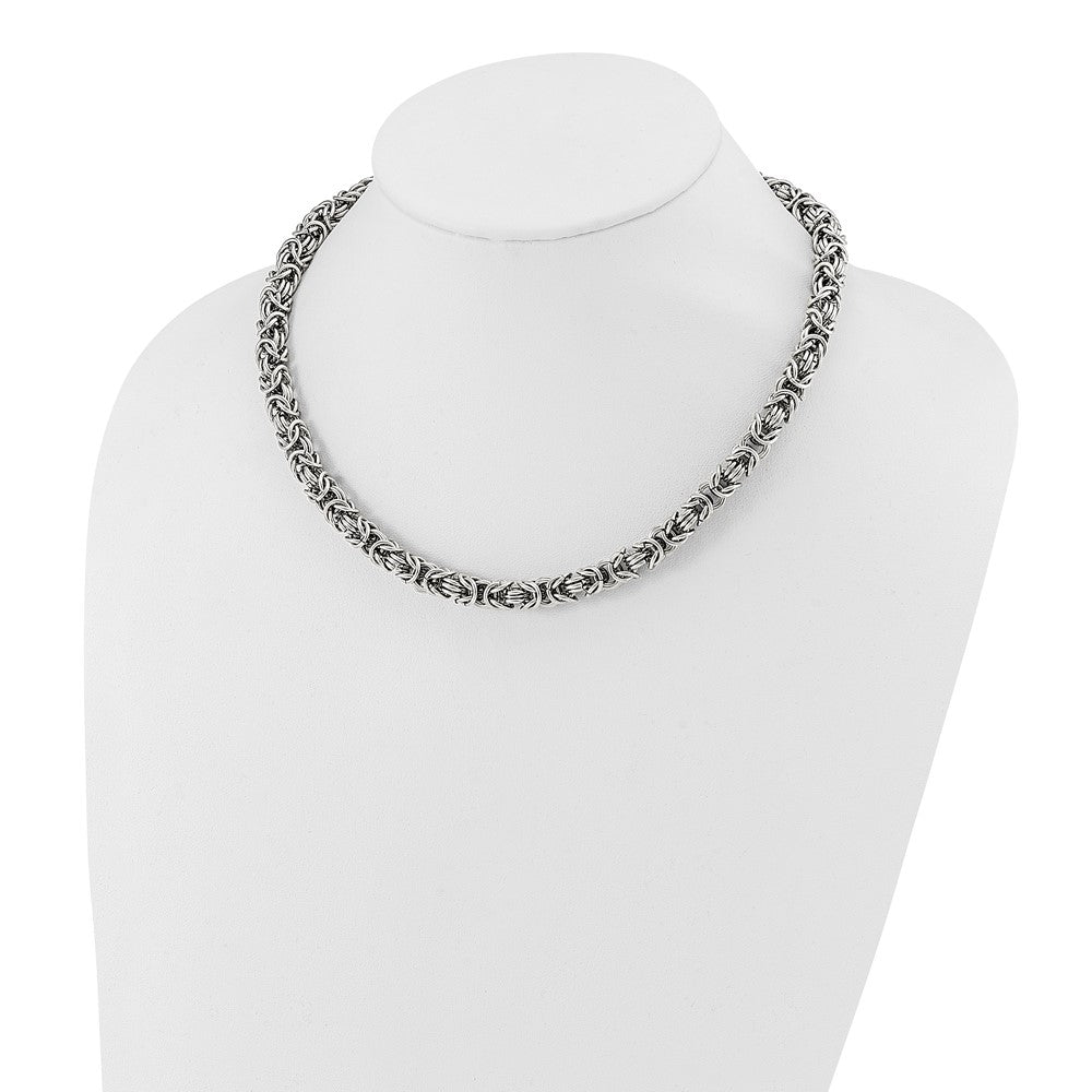 Chisel Stainless Steel Polished 22 inch Fancy Link Necklace
