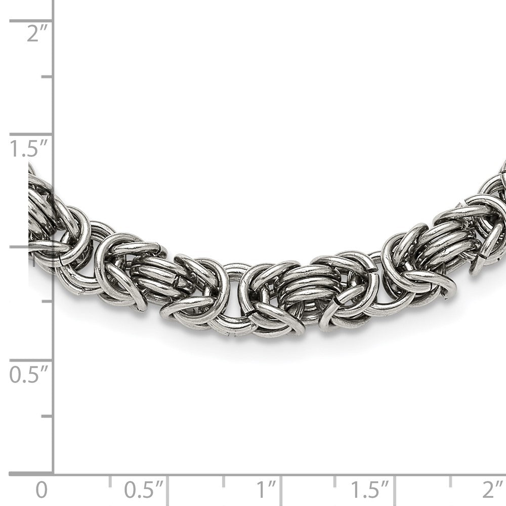 Chisel Stainless Steel Polished 22 inch Fancy Link Necklace