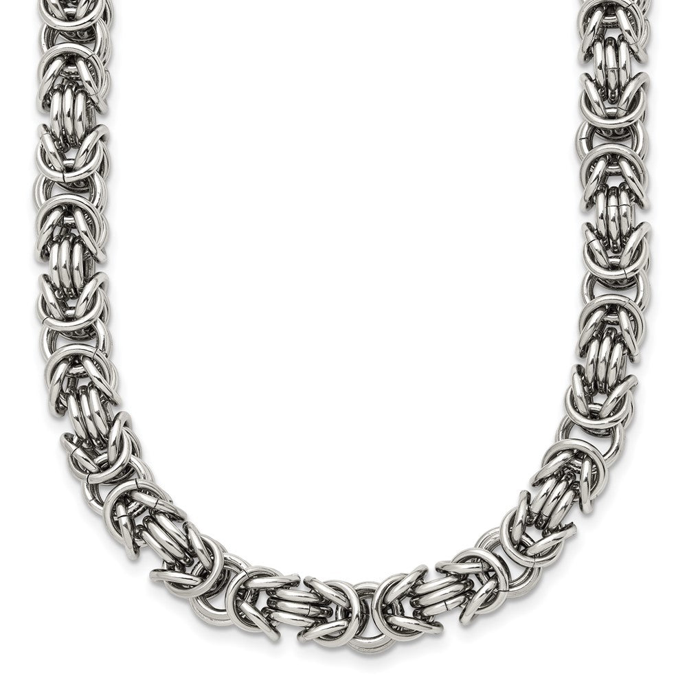 Chisel Stainless Steel Polished 22 inch Fancy Link Necklace