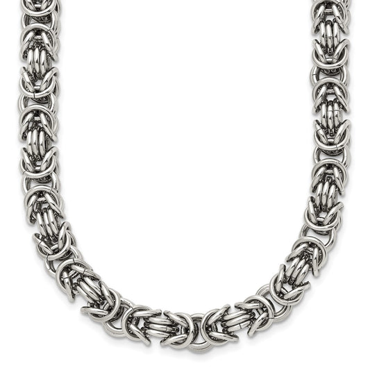 Chisel Stainless Steel Polished 22 inch Fancy Link Necklace