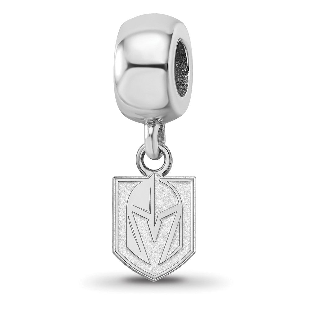 Sterling Silver Rhodium-plated NHL NHL Vegas Golden Knights Extra Small Dangle Bead Charm
