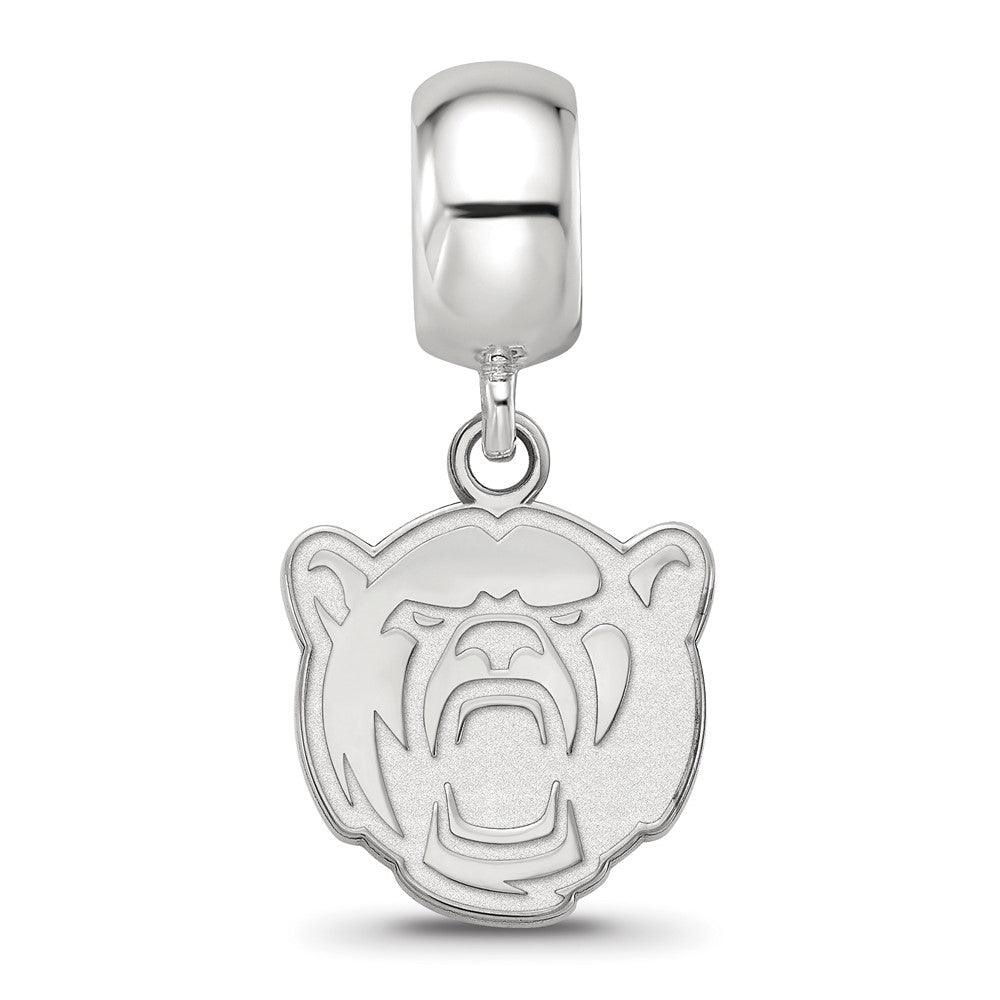 Sterling Silver Rhodium-plated Baylor University Small Dangle Bead Charm