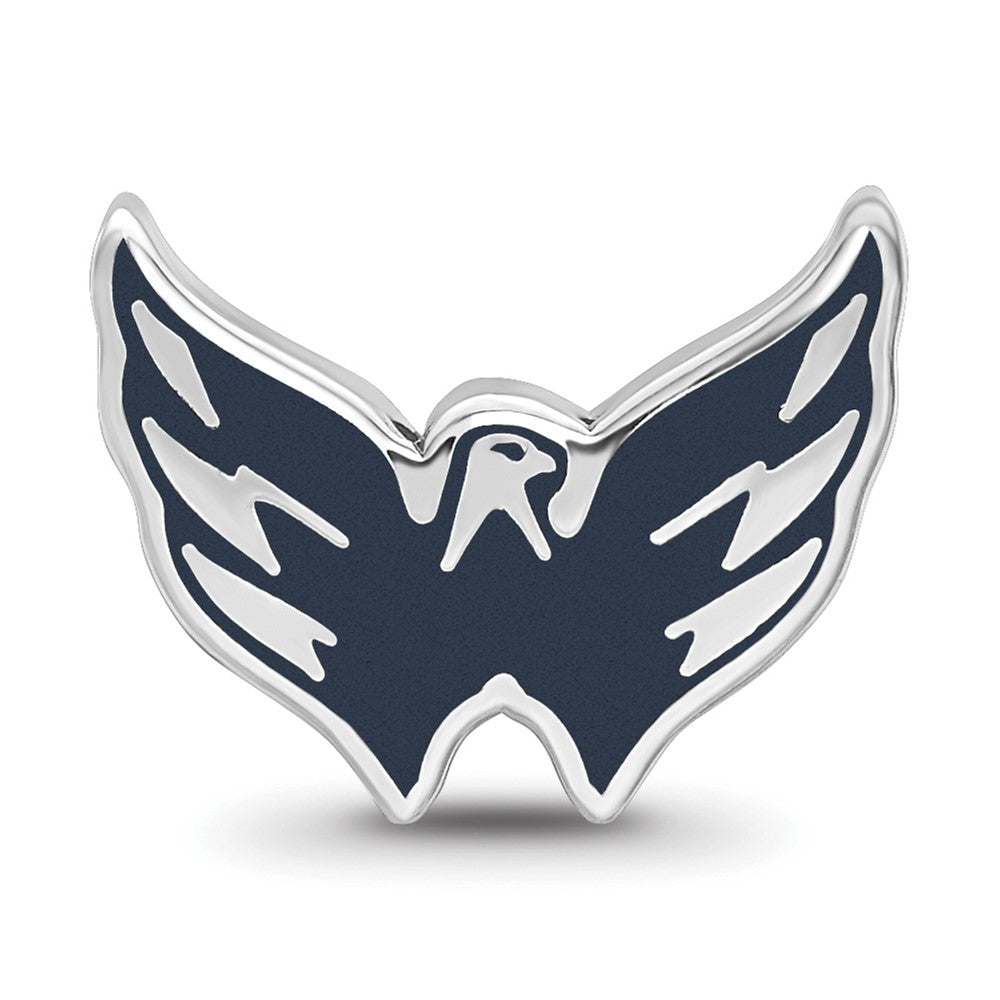 Sterling Silver NHL Washington Capitals Enameled Logo Bead