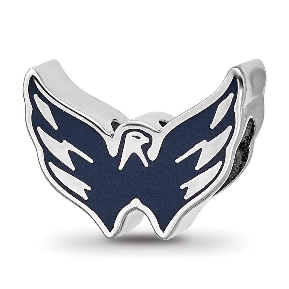 Sterling Silver NHL Washington Capitals Enameled Logo Bead