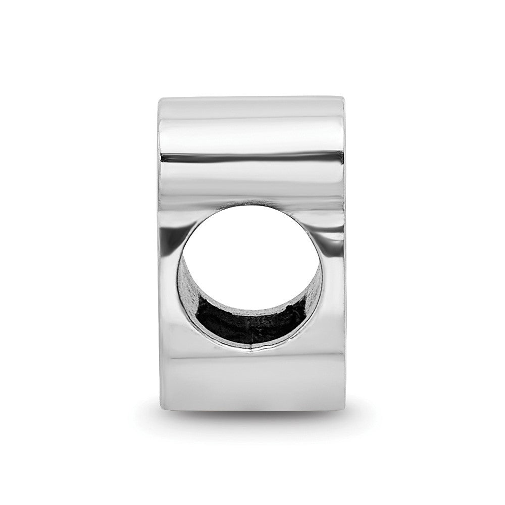 Sterling Silver NHL New Jersey Devils Enameled Logo Bead