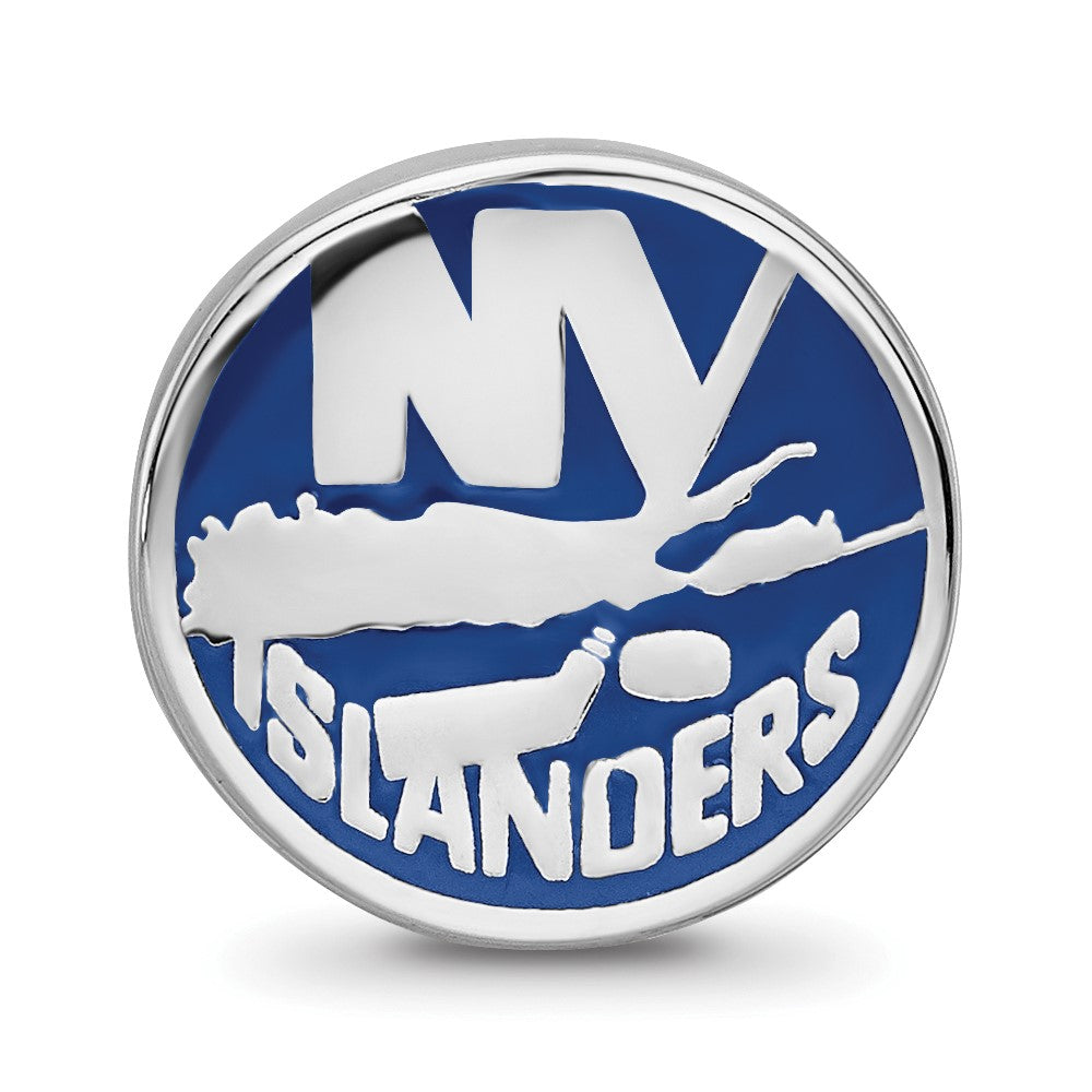 Sterling Silver NHL New York Islanders Enameled Logo Bead