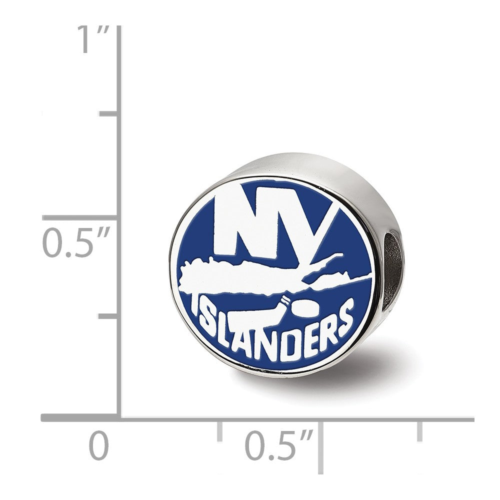 Sterling Silver NHL New York Islanders Enameled Logo Bead
