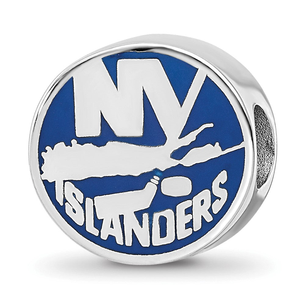 Sterling Silver NHL New York Islanders Enameled Logo Bead