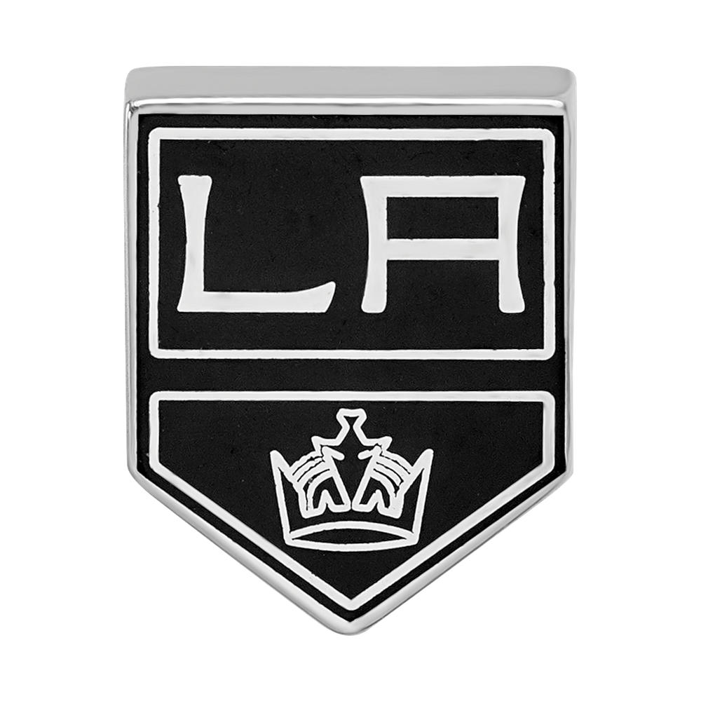 Sterling Silver NHL LogoArt Los Angeles Kings Enameled Logo Bead