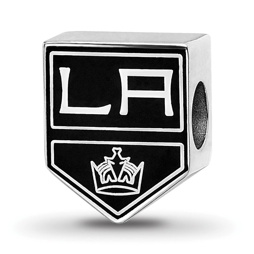 Sterling Silver NHL LogoArt Los Angeles Kings Enameled Logo Bead