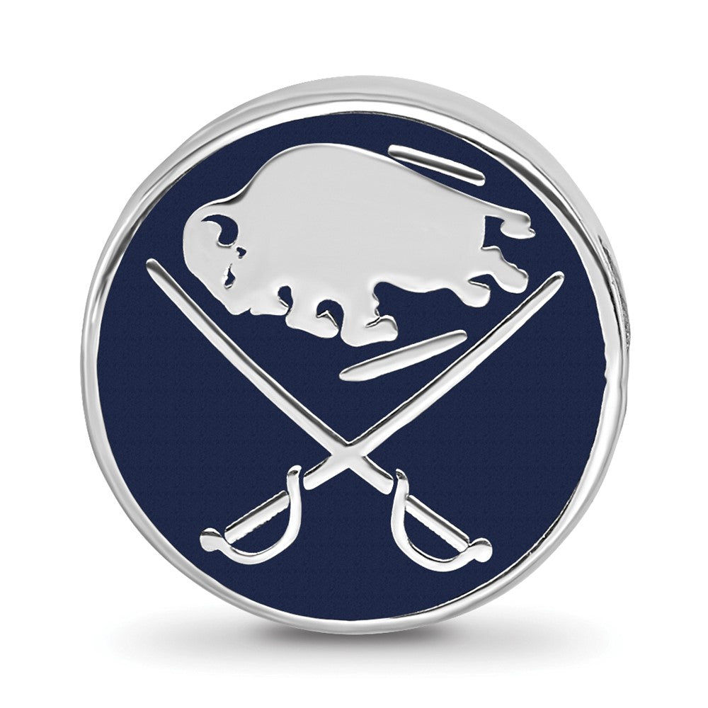 Sterling Silver NHL Buffalo Sabres Enameled Bead