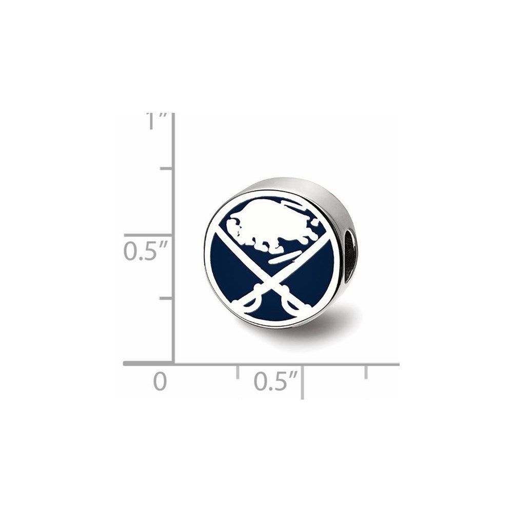 Sterling Silver NHL Buffalo Sabres Enameled Bead