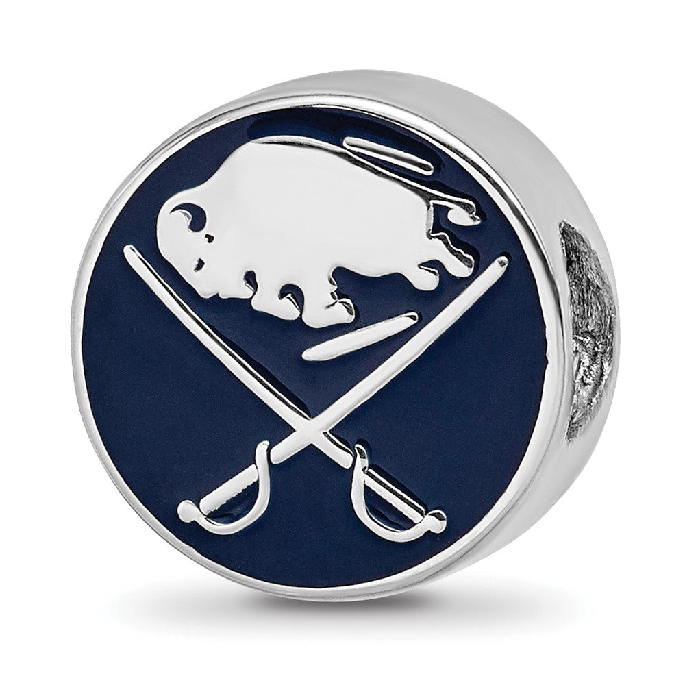 Sterling Silver NHL Buffalo Sabres Enameled Bead