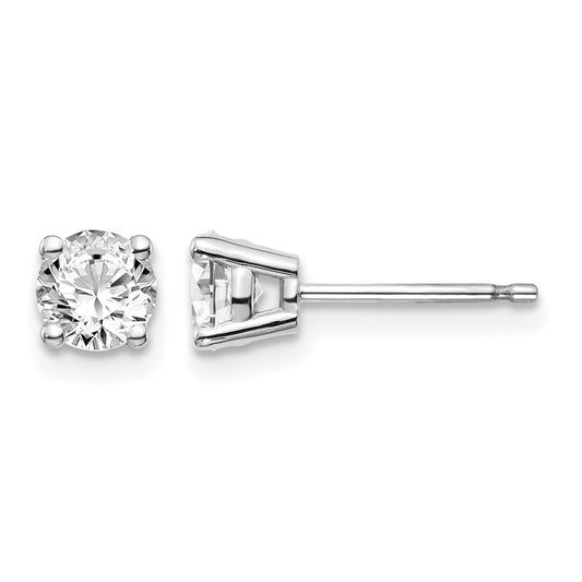 14kw .75ct I1 J-K Diamond Stud Push-on Post Earrings