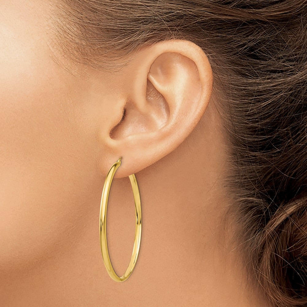 14k Polished Hoop Earring
