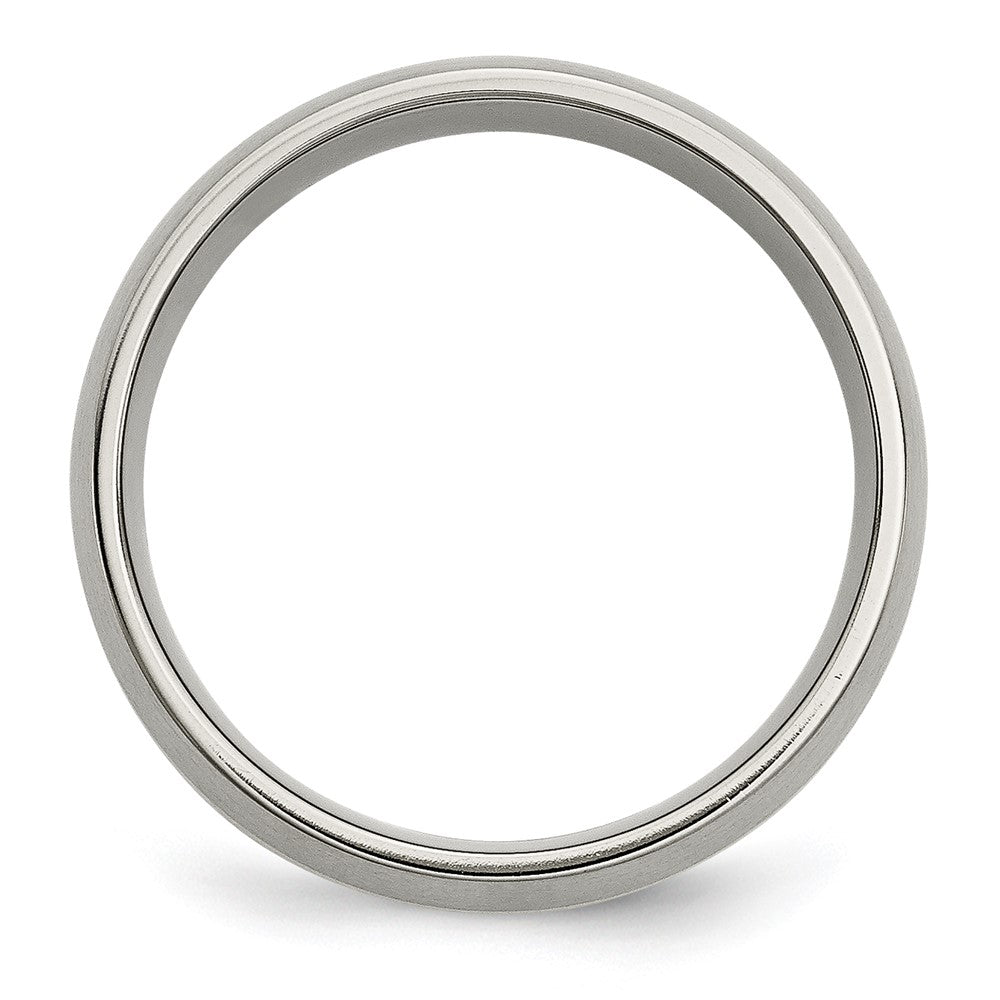 Chisel Titanium Brushed with 14k Yellow Gold Inlay 8mm Band