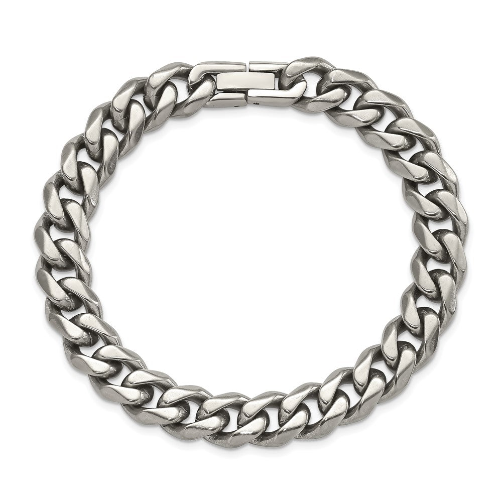 Titanium Polished 10.00mm Curb 9in Bracelet