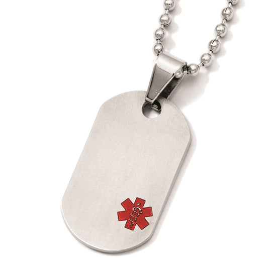 Titanium Medical Jewelry Dog Tag Pendant